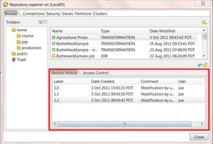 PDI Repository Explorer