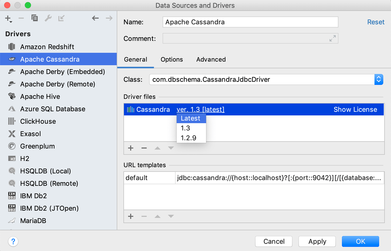 DATABASE CONNECTION IN DATAGRIP