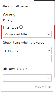 Filters and Filtering Types in Power BI